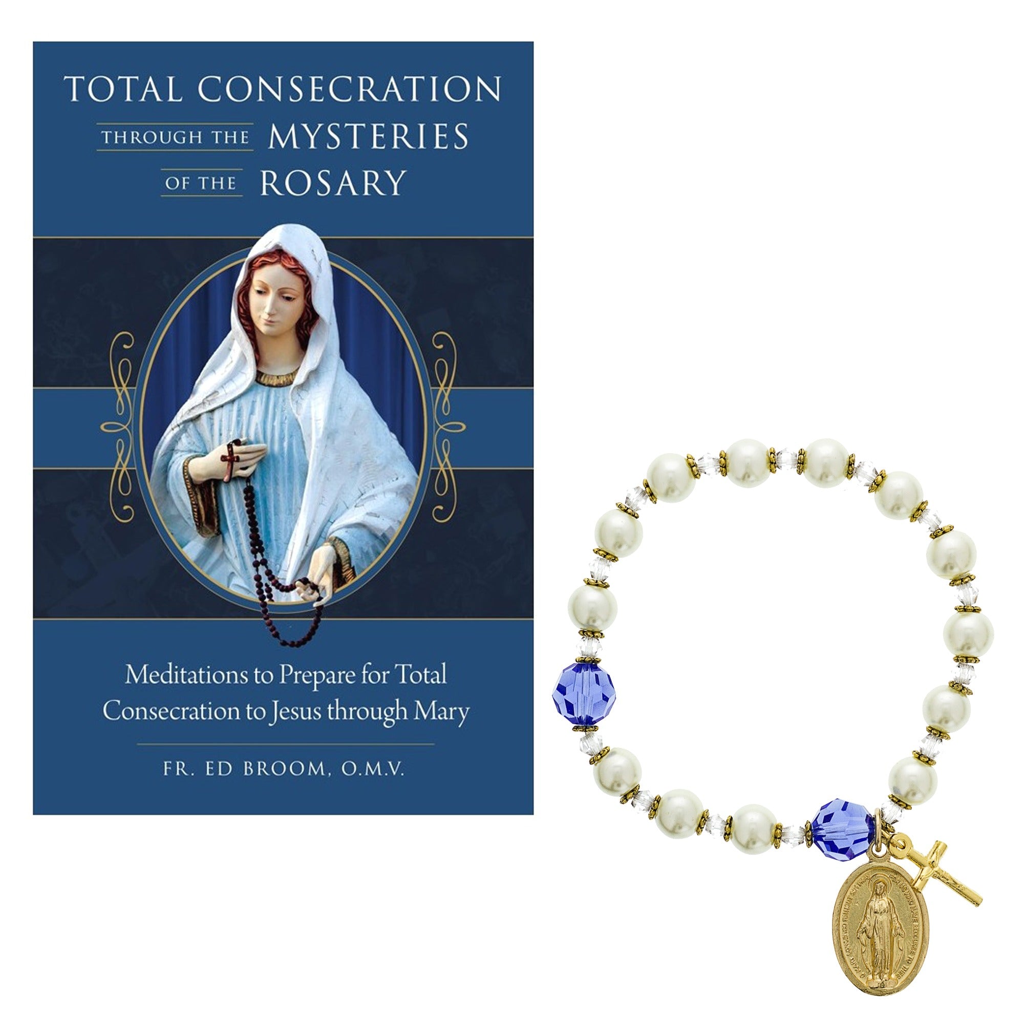 Total Consecration Through the Mysteries of the Rosary & Miraculous Medal Bracelet - Set