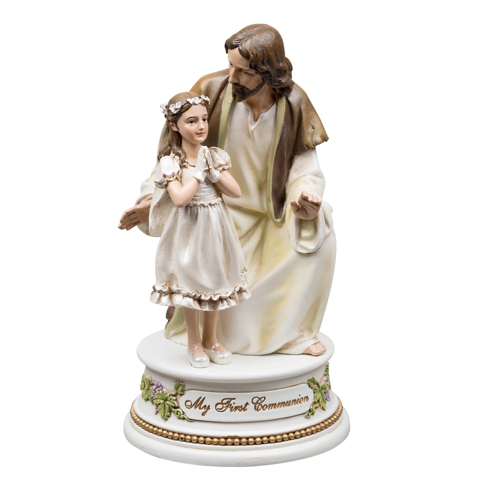 First Communion - Jesus with Girl Musical Figure