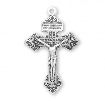 Sterling Silver Pardon Crucifix Necklace