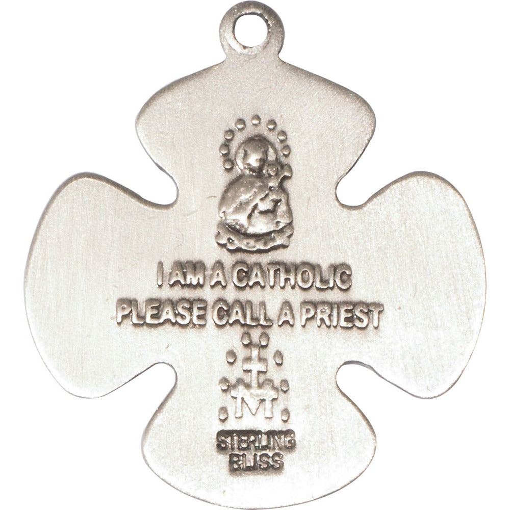 Sterling Silver 5-Way Pendant 1 18 X 1"