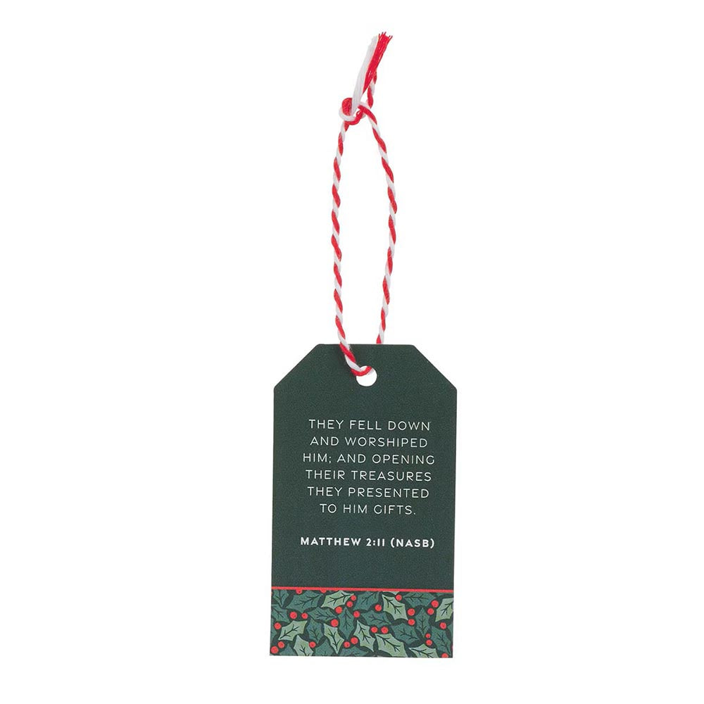 Worship Him Christmas Gift Tag Set - 16 Pieces