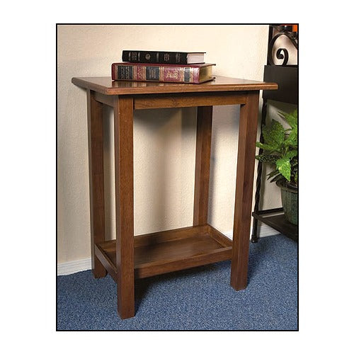 Walnut Finish Credence Table