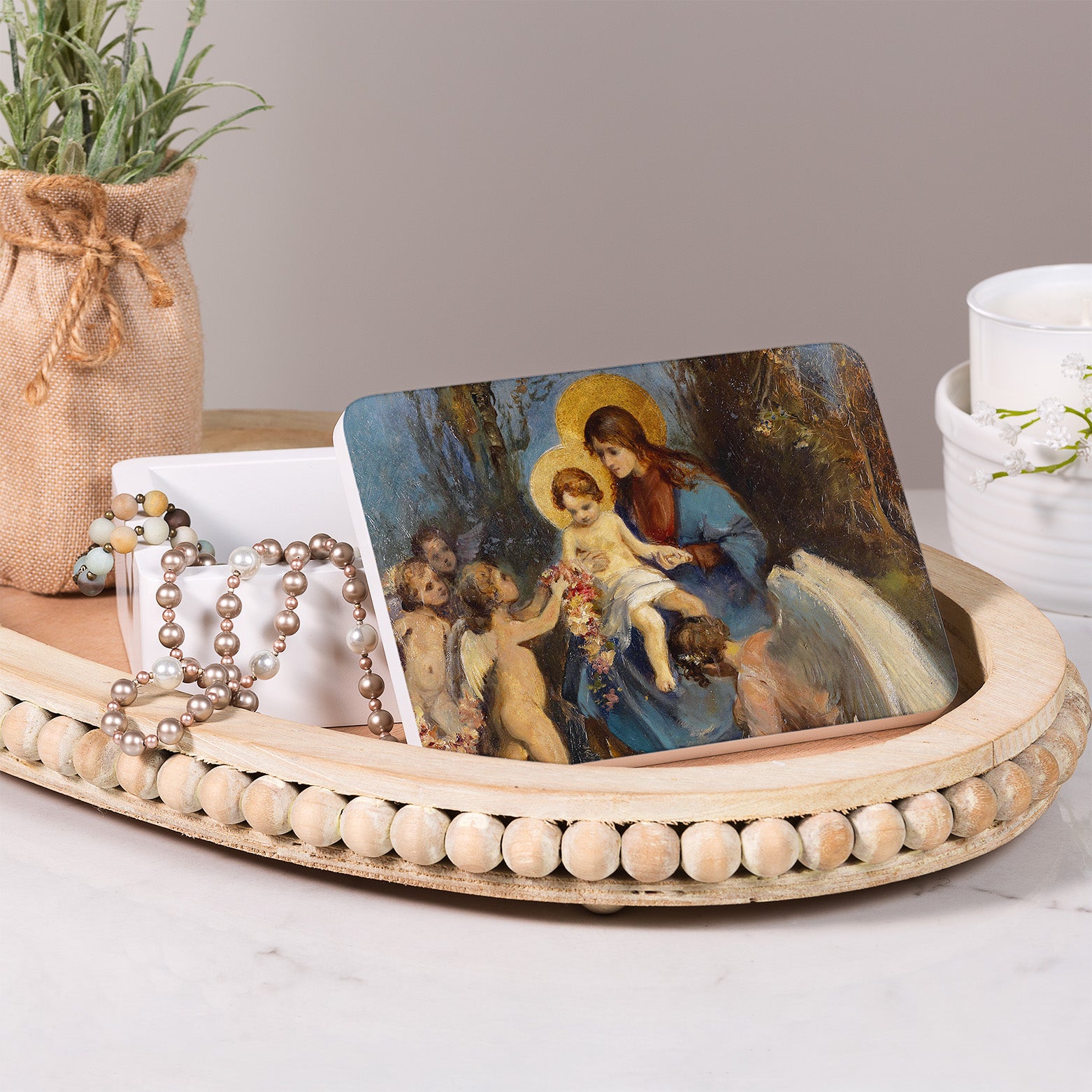 Madonna & Child Keepsake Rosary Box