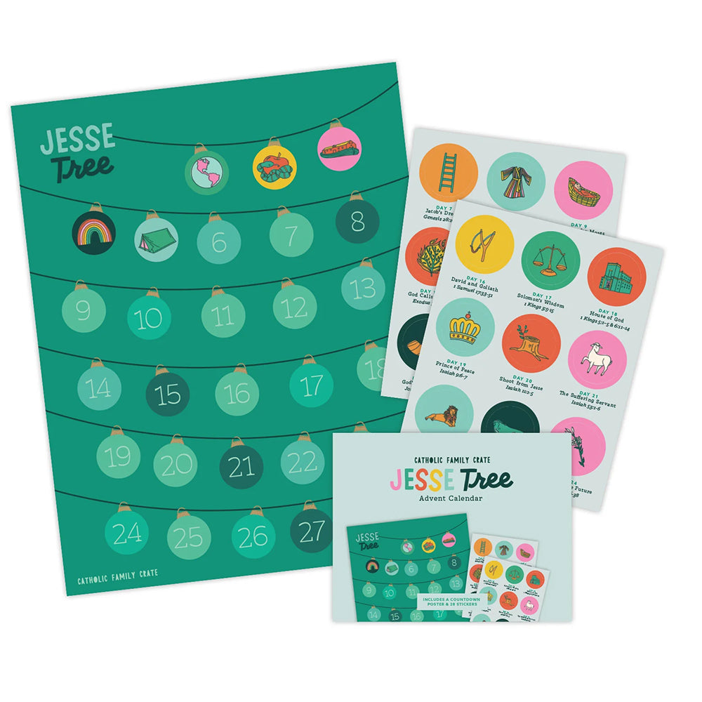 Jesse Tree Advent Calendar Sticker Set