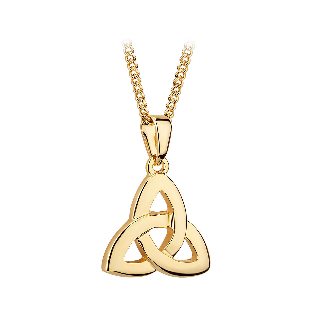 Gold Plated Trinity Knot Necklace