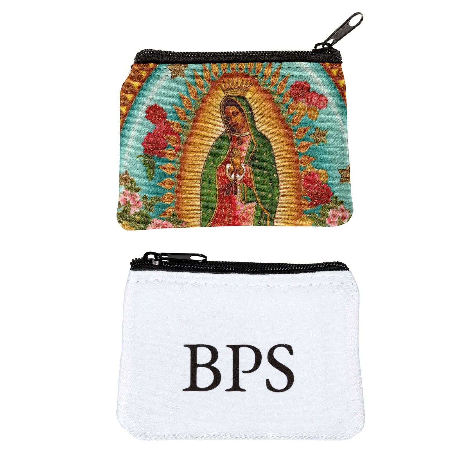 Personalized Our Lady of Guadalupe Tapestry Rosary Pouch