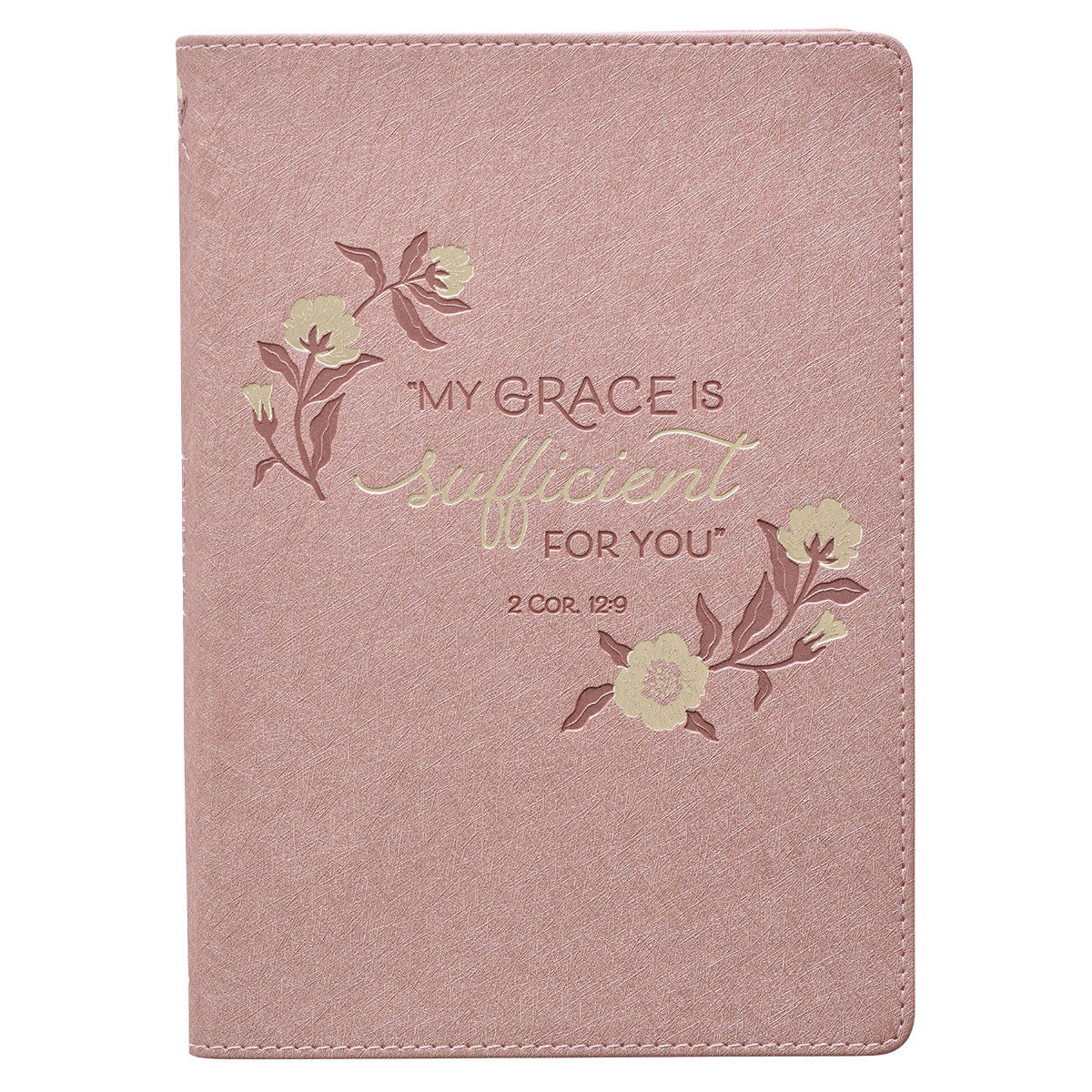 Sufficient is His Grace Faux Leather Journal
