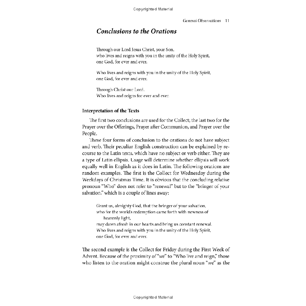 The Prayers of the New Missal