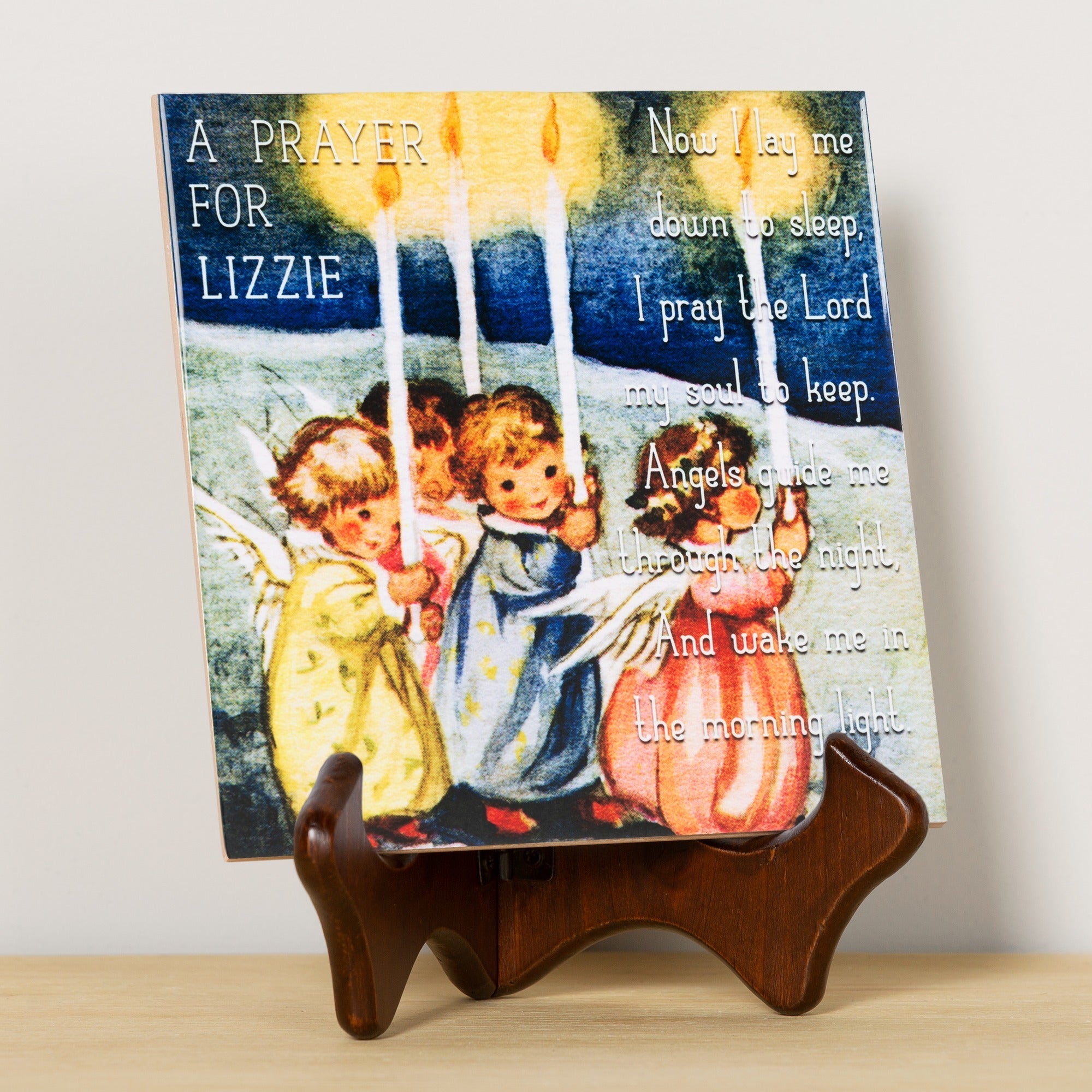 Personalized Angels' Goodnight Prayer Tile