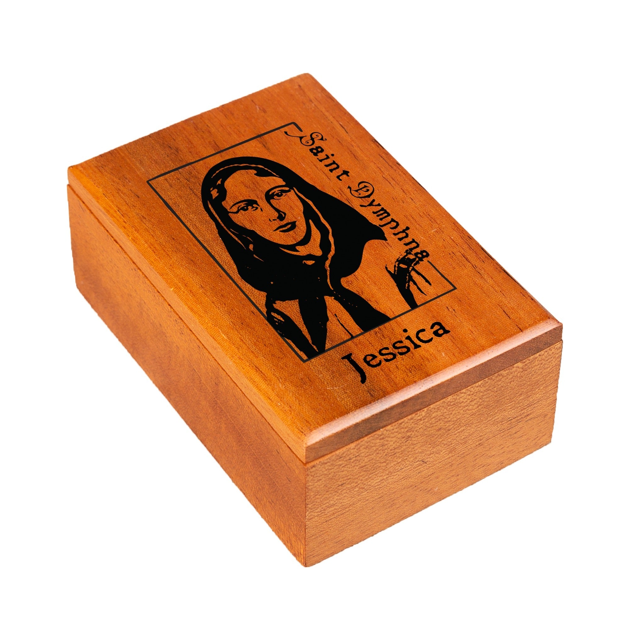 Personalized St. Dymphna Keepsake Box