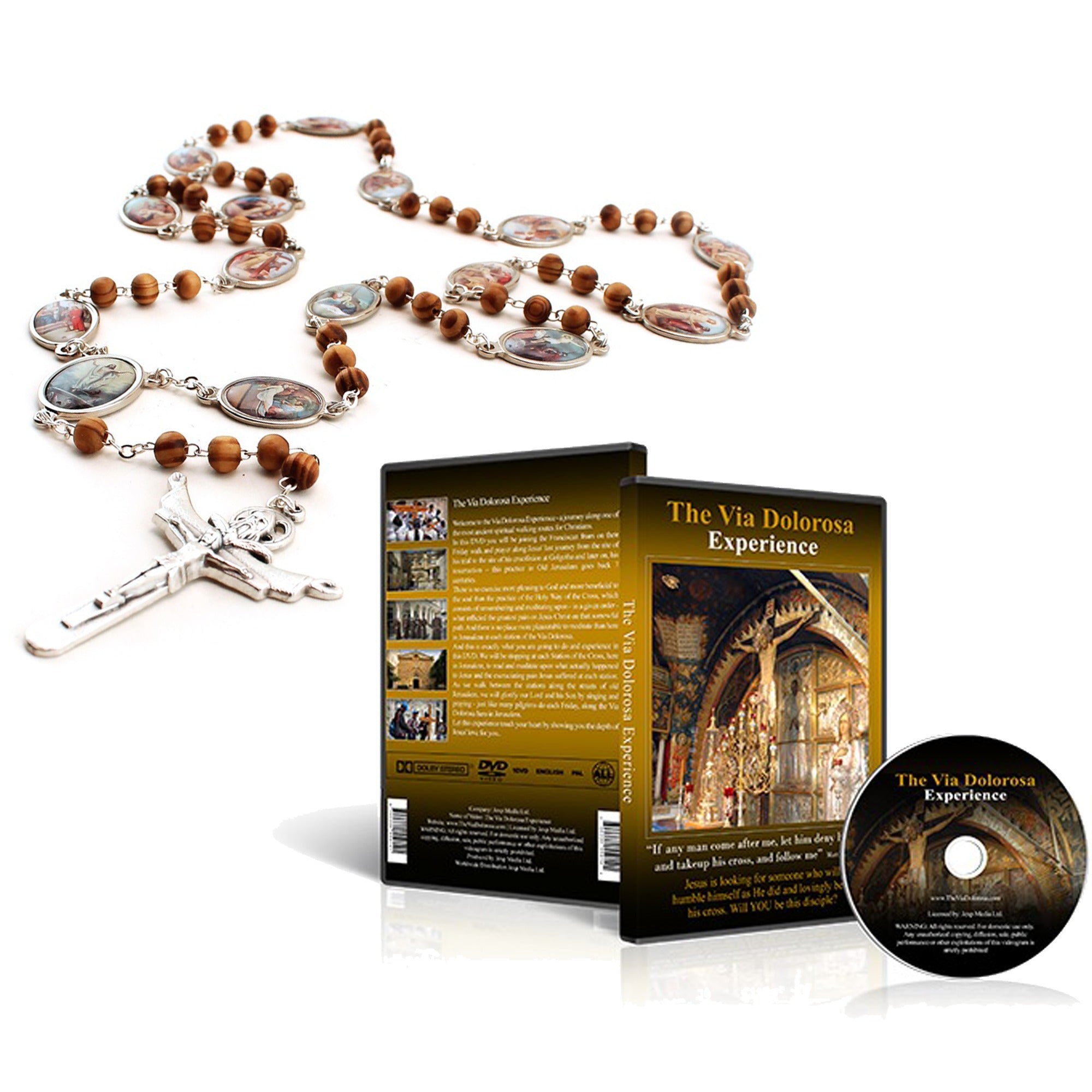 The Via Dolorosa Experience DVD and Stations of the Cross Rosary