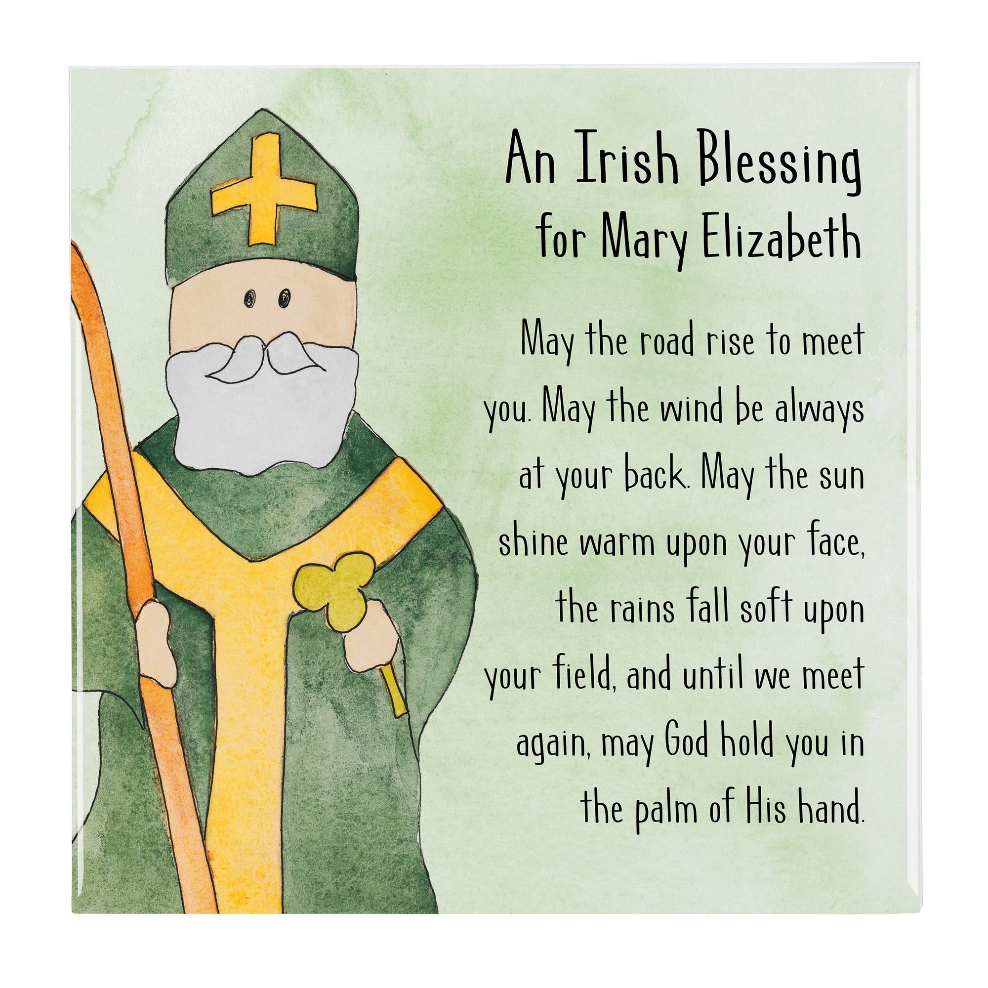 Personalized St. Patrick Prayer Tile