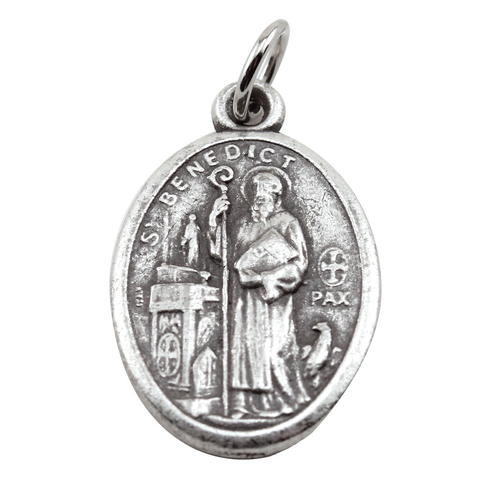 St. Benedict Oxidized Medals - Bulk Pack of 25