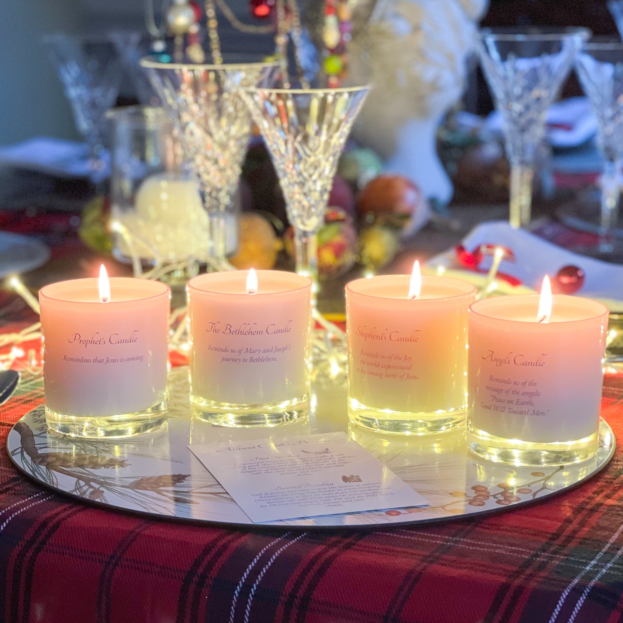 Advent Candles - Set of 4