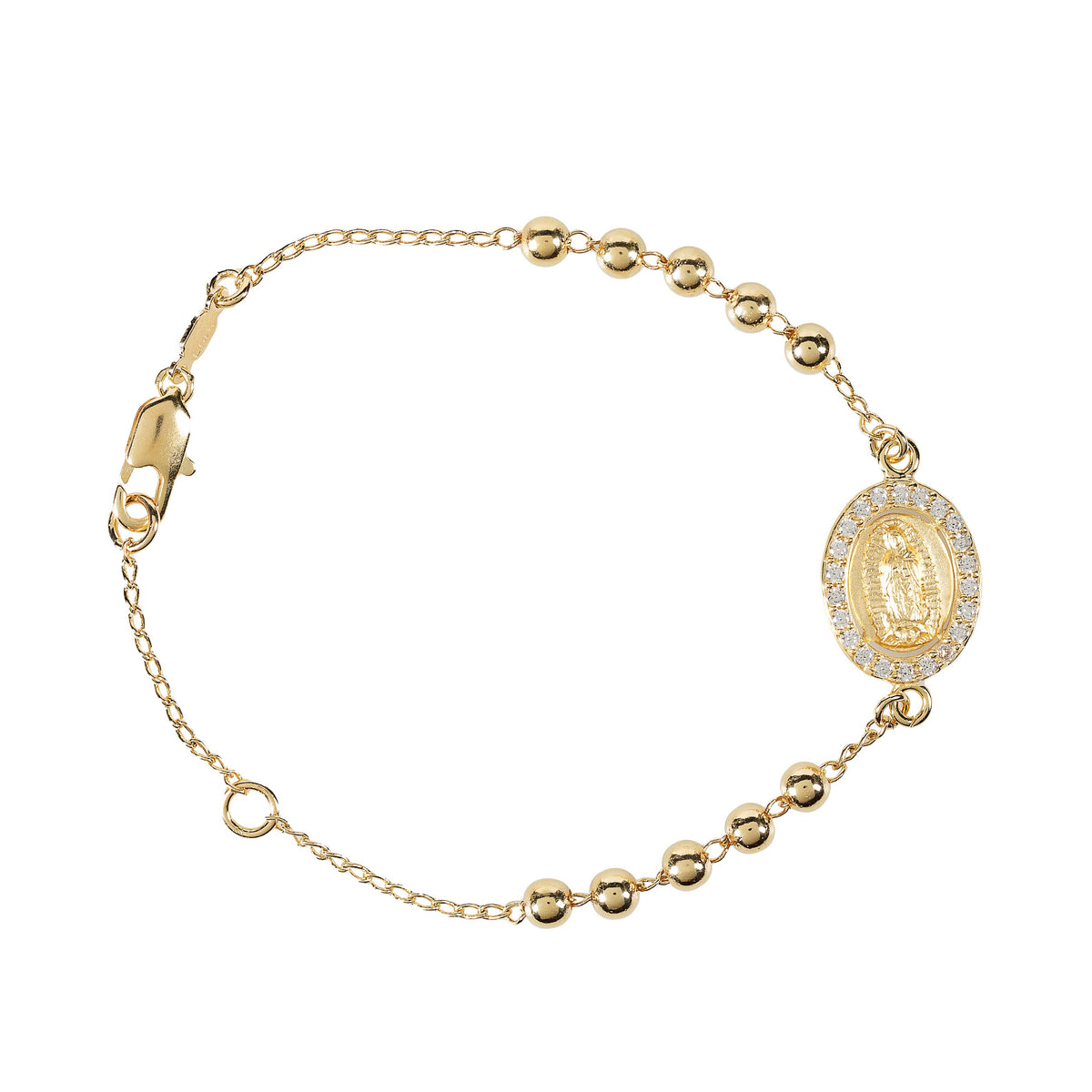 Gold Filled Guadalupe Rosary Bracelet