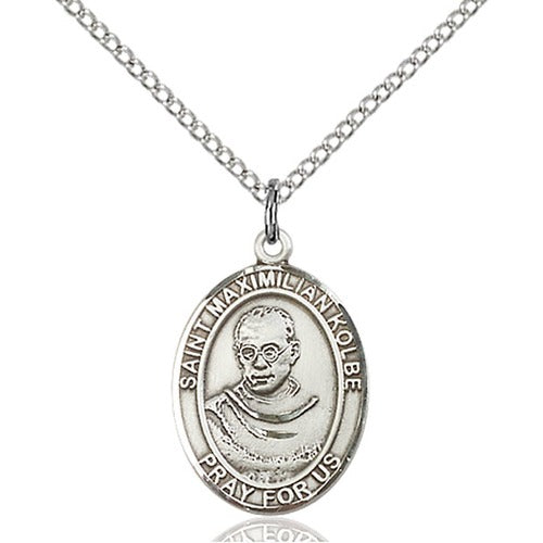 Sterling Silver St. Maximilian Kolbe Pendant - 2508190
