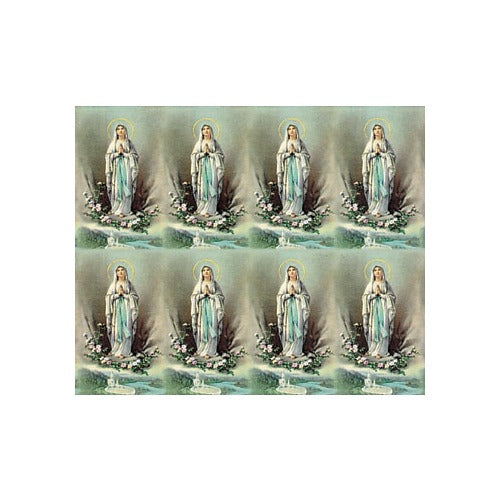 Our Lady of Lourdes Personalized Prayer Card (Priced Per Card)