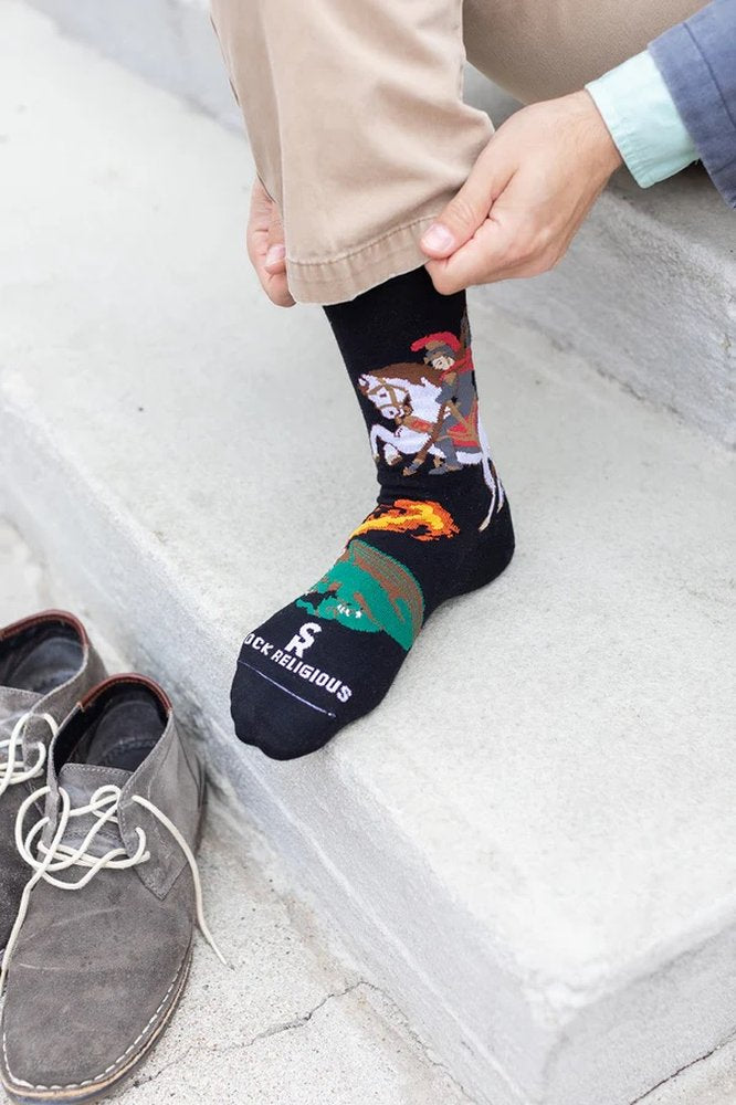 St. George & the Dragon Adult Socks