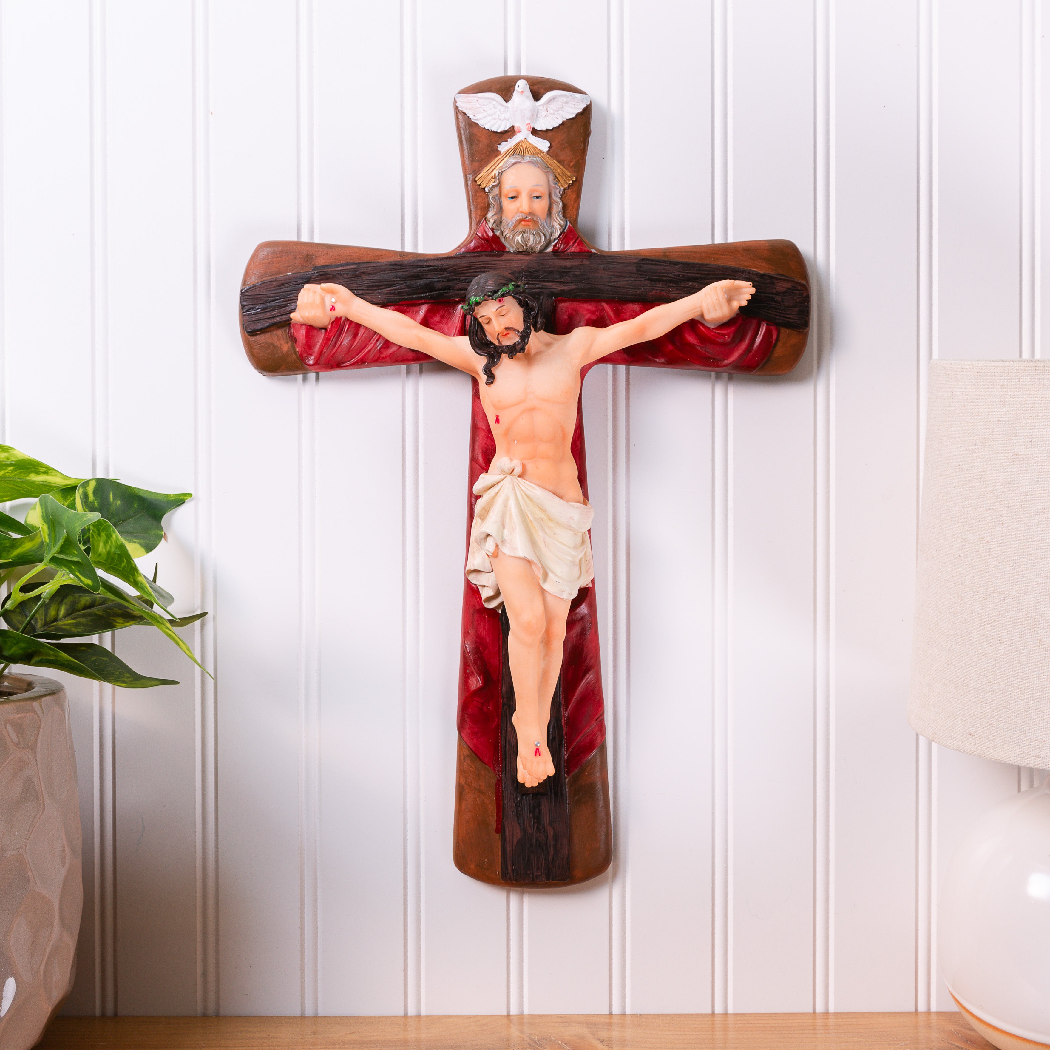 Holy Trinity Wall Cross - 16"