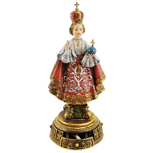 Infant of Prague Heavenly Protector Statue 9.5"
