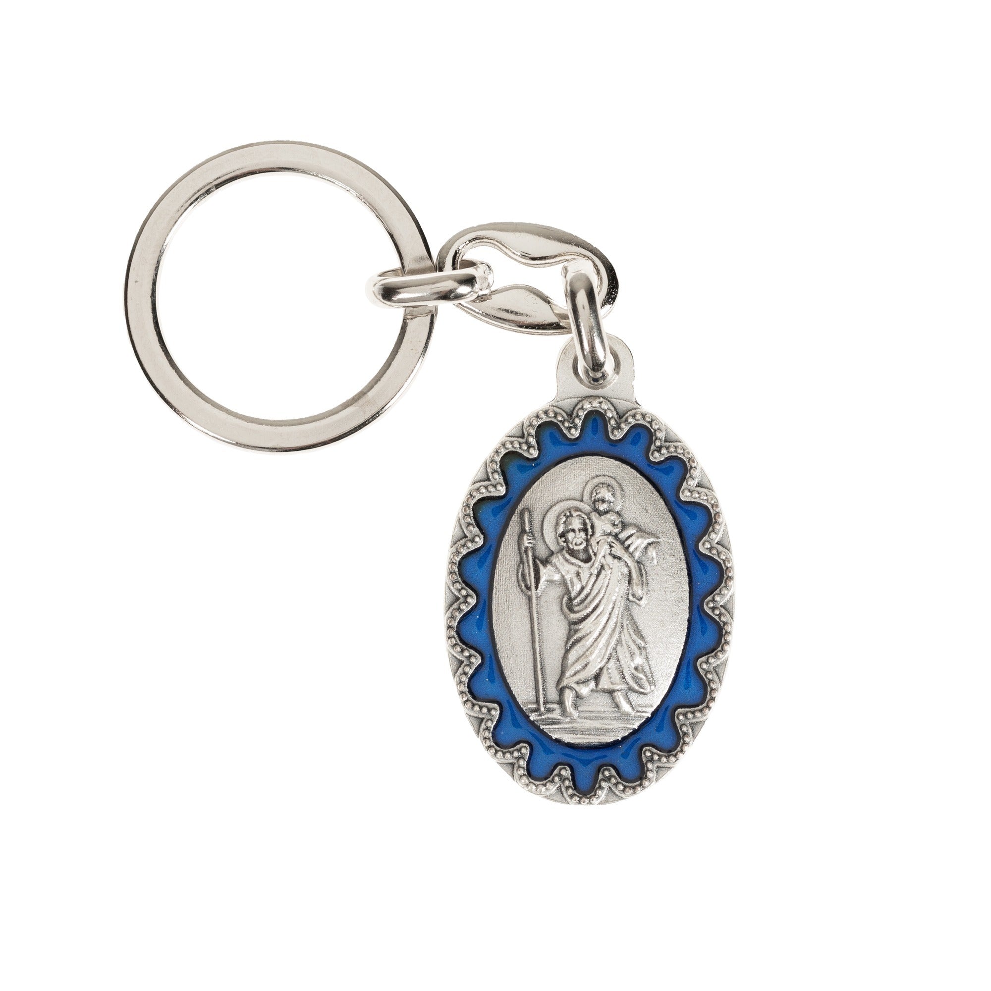 Christopher Silver Oxidized Lace Key Ring The Catholic Company®