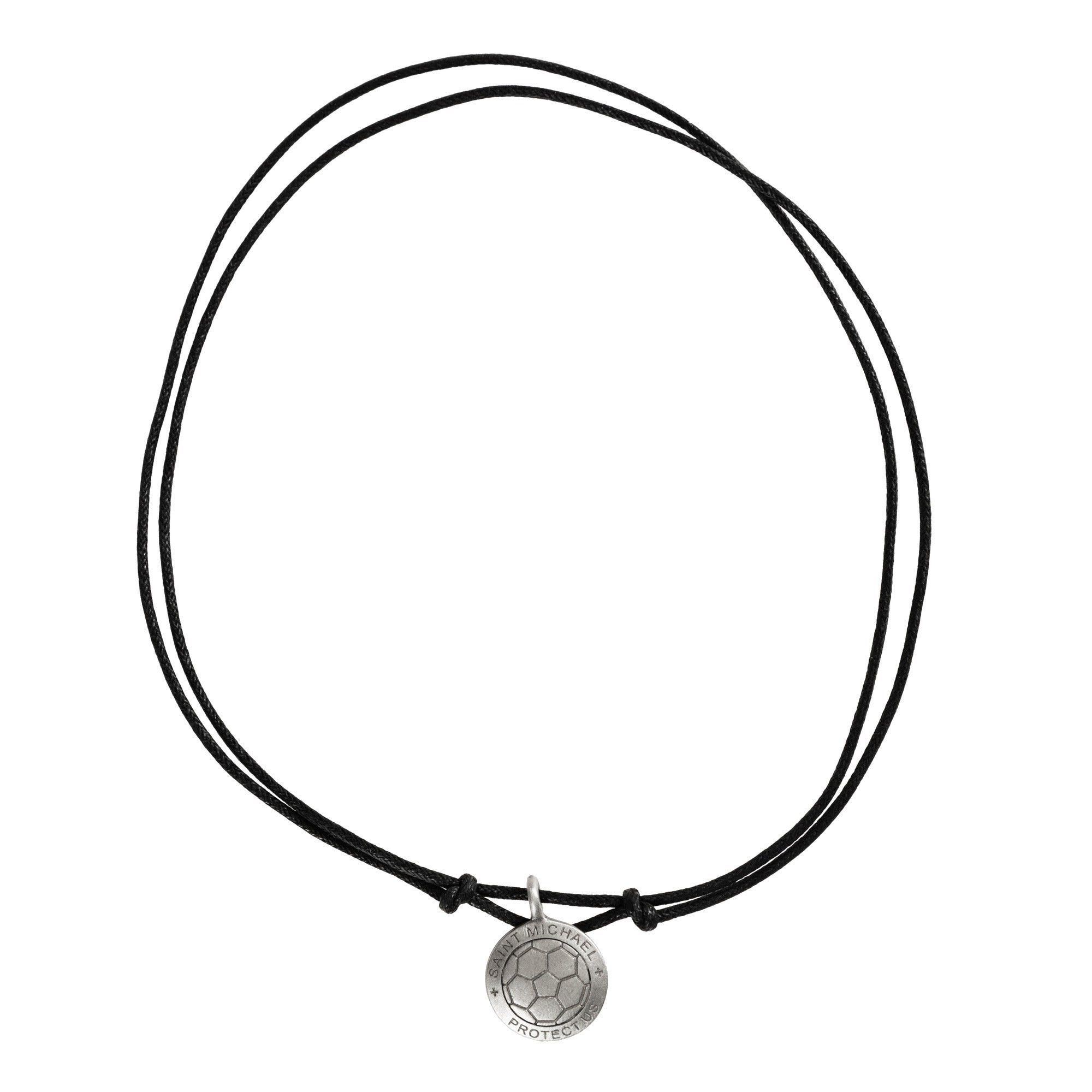 St. Michael Soccer Medal Corded Necklace