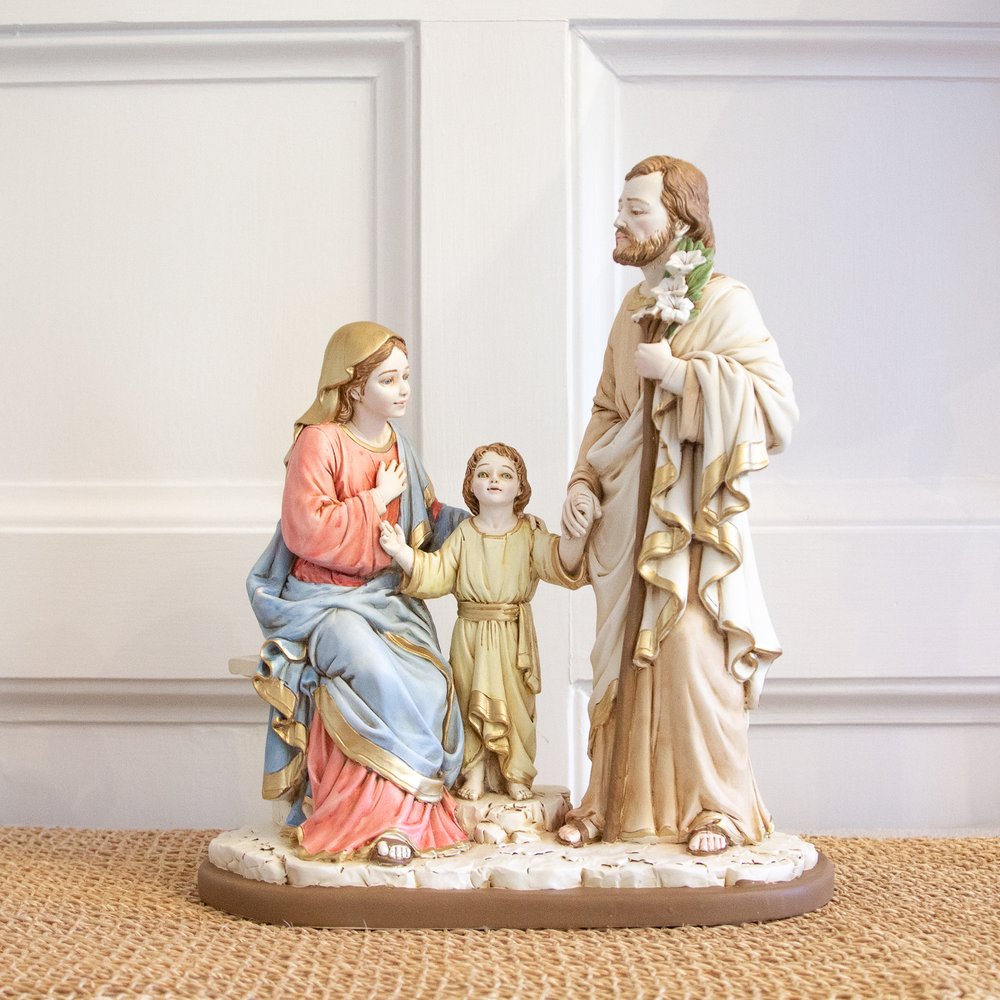 Holy Family Colored Statue - 13"