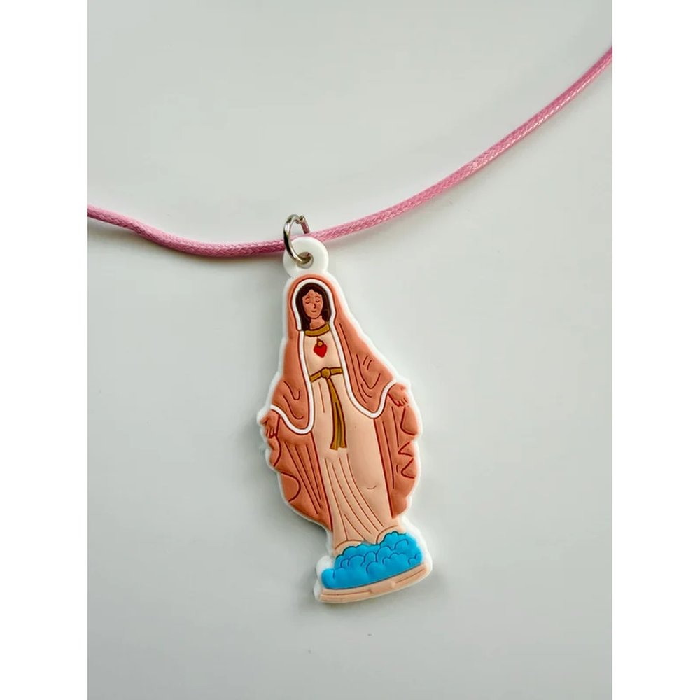 Children's Corded Mary Necklace