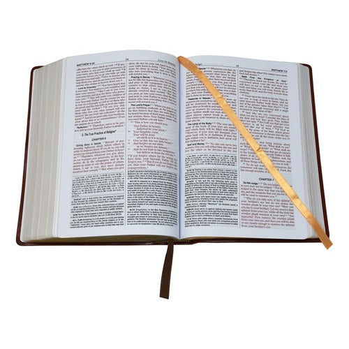 Brown Large Font New Catholic Bible - DuraLux