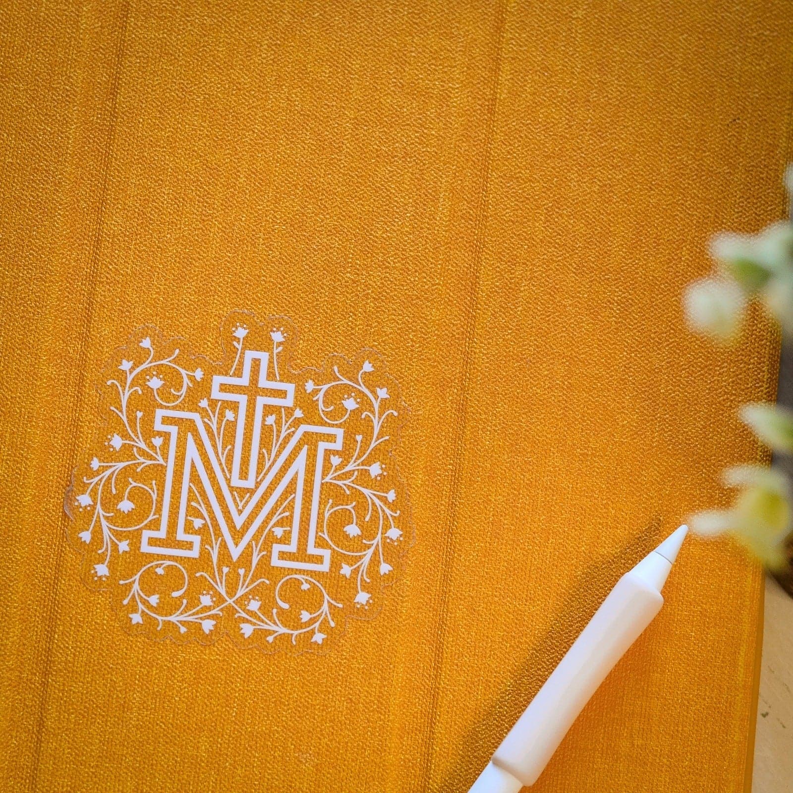 Clear Marian Cross Vinyl Sticker