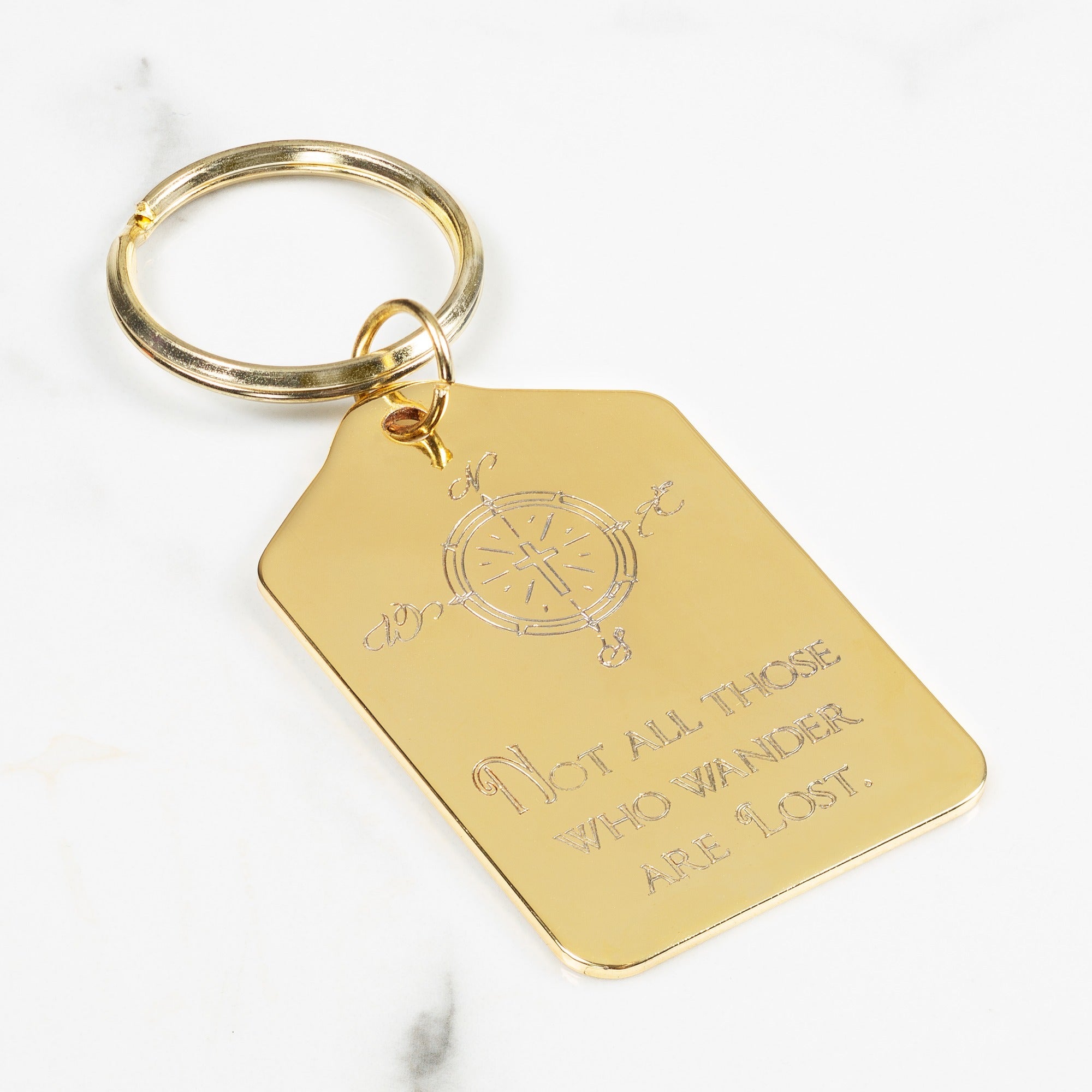 Not All Who Wander Keychain