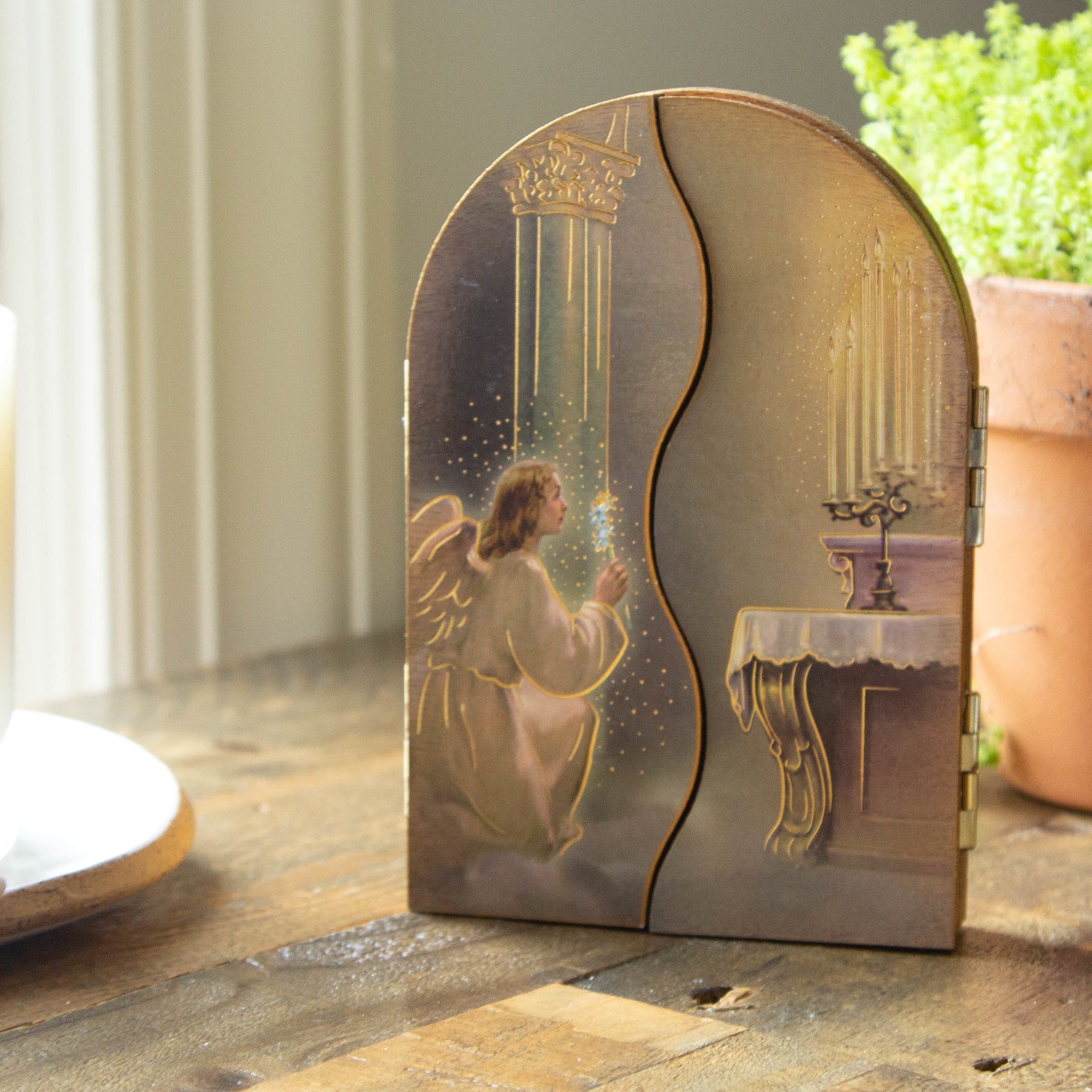 Divine Mercy & Angels Triptych