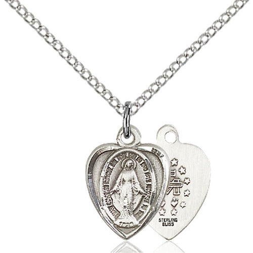 Sterling Silver Miraculous Petite Pendant - 2511308