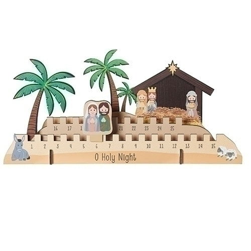 O Holy Night Countdown to Christmas Wooden Calendar