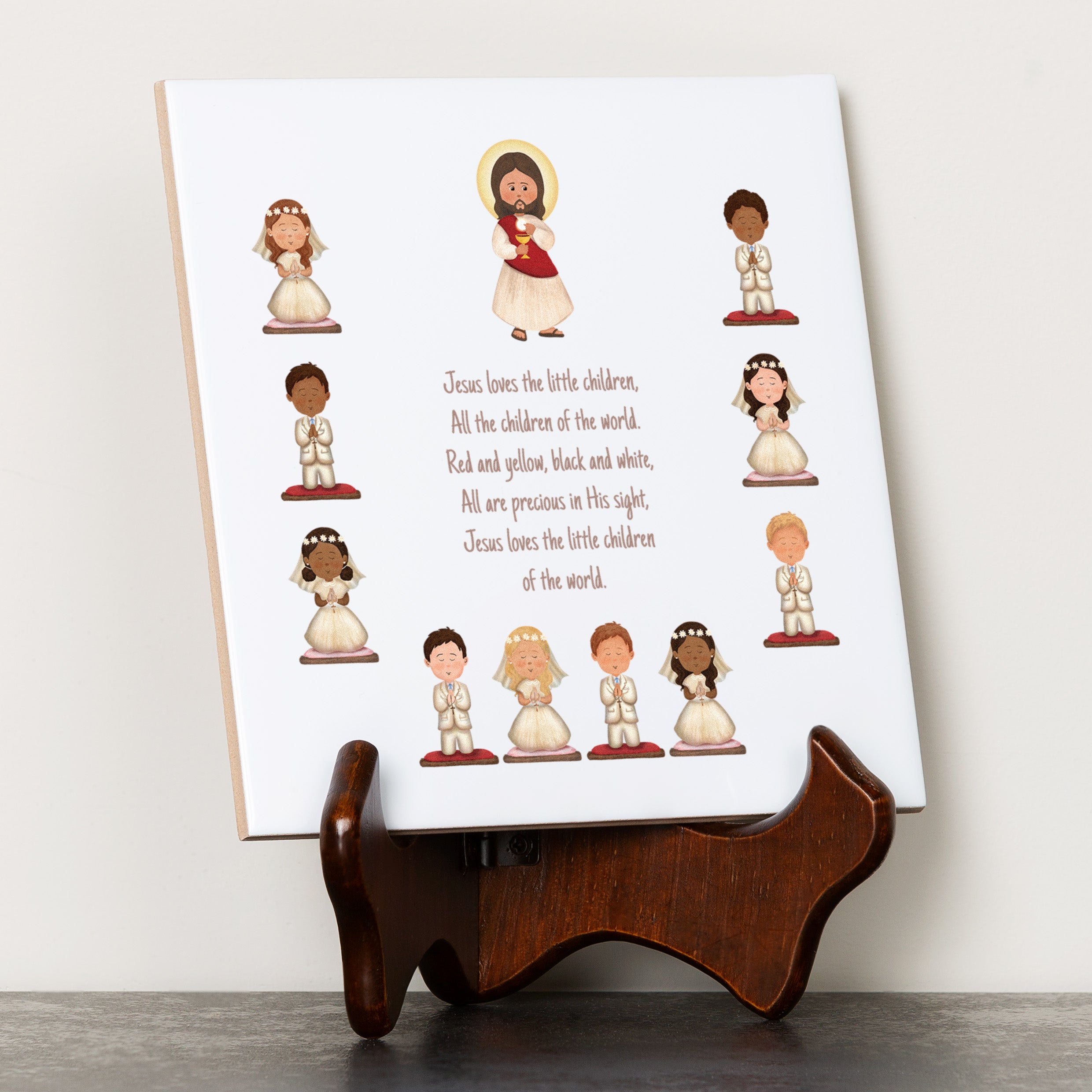 Precious in His Sight First Communion Tile