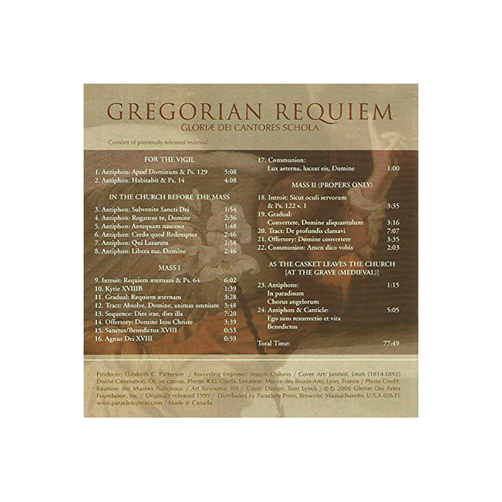 Gregorian Requiem: Chants of the Requiem Mass