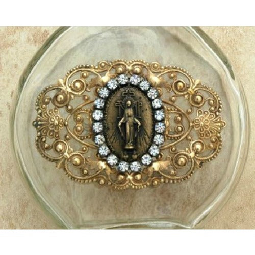 Vintage Miraculous Medal Holy Water Bottle
