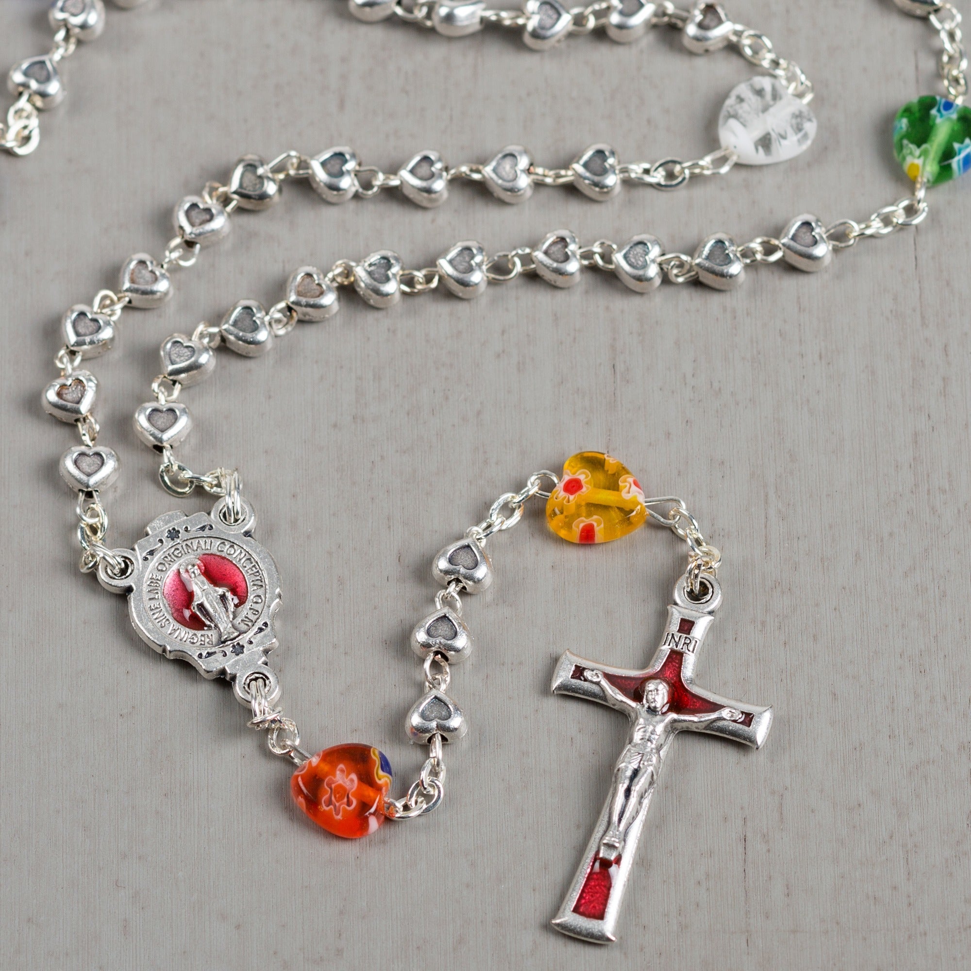 Murano Heart Rosary