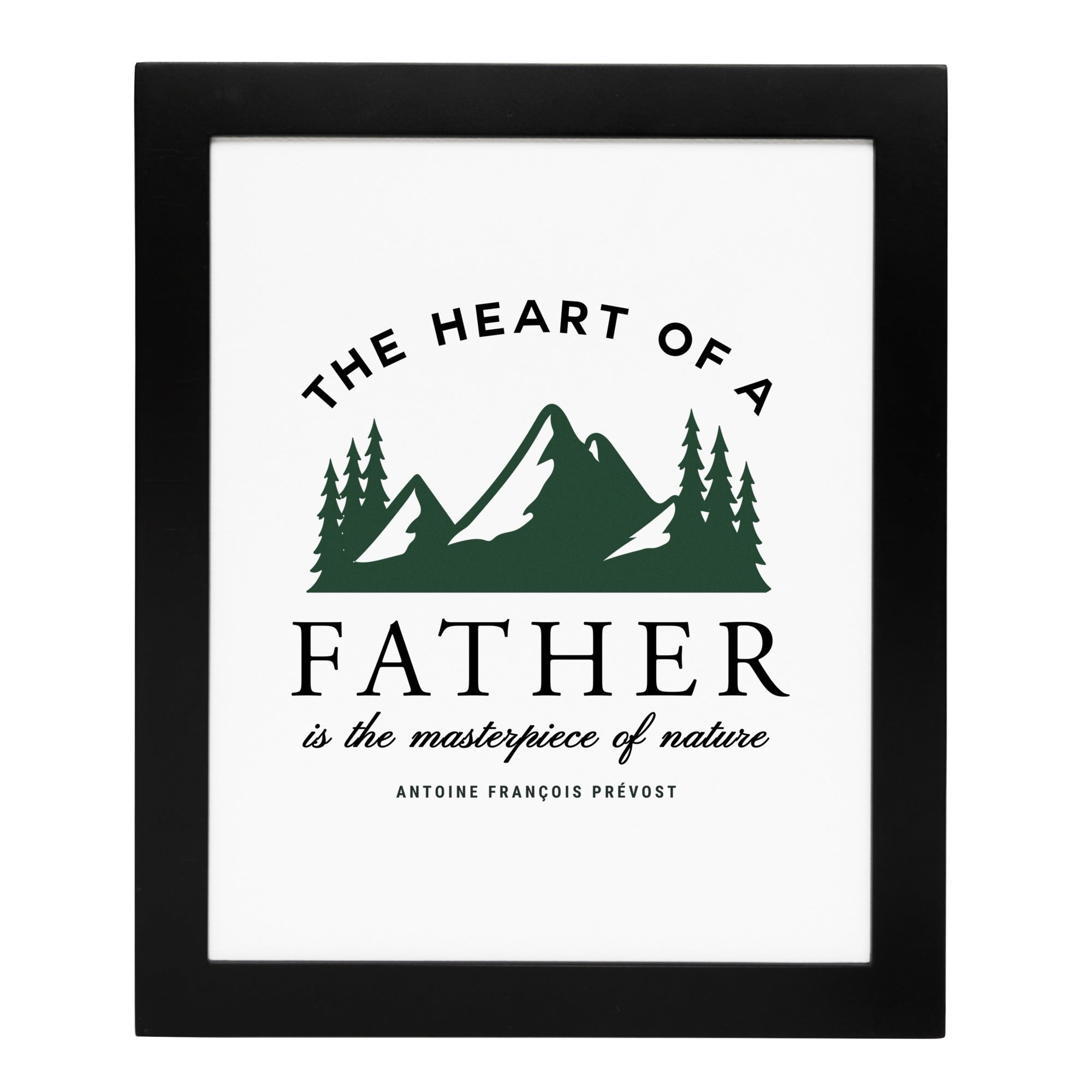 Heart of a Father Framed Print