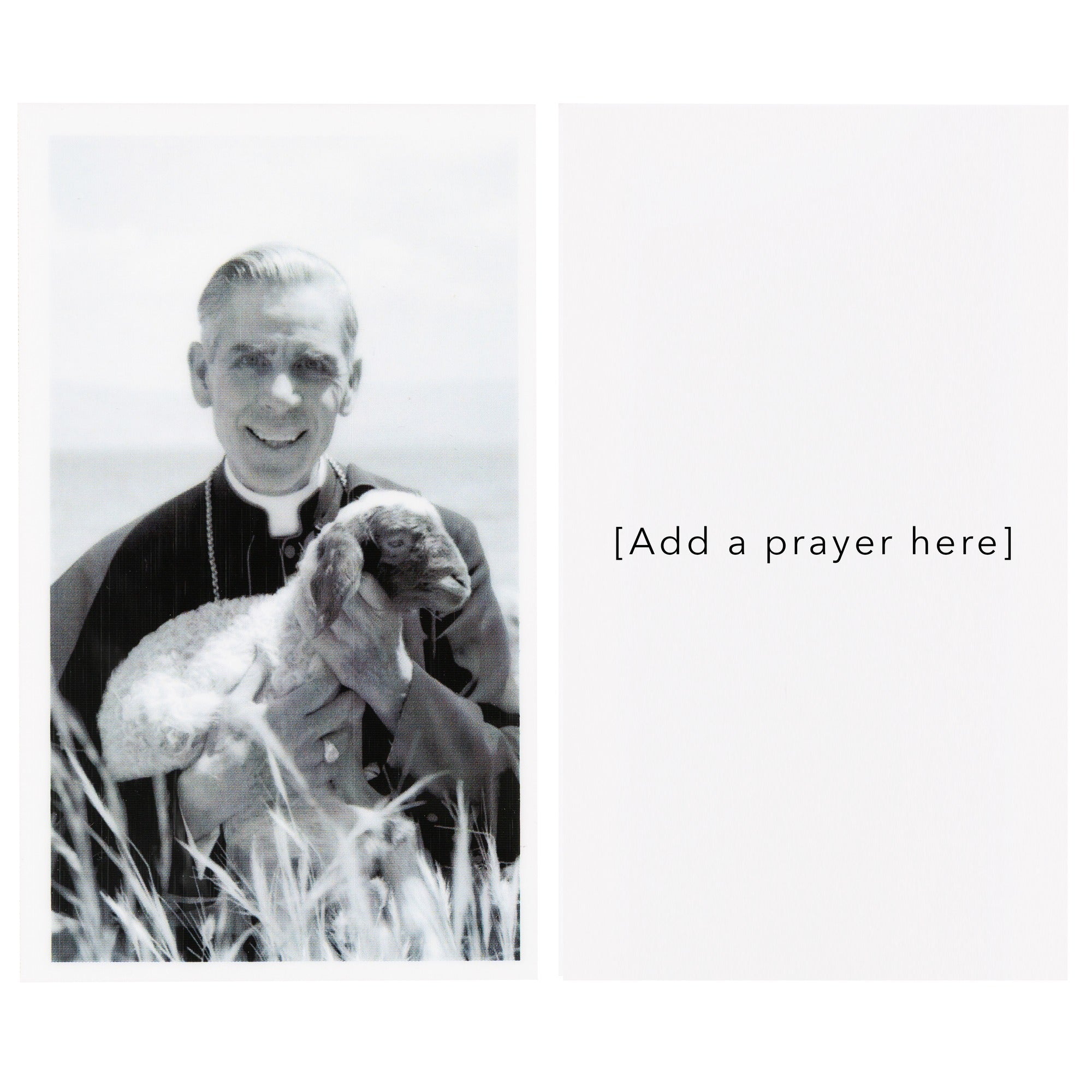 Archbishop Fulton Sheen Personalized Prayer Card