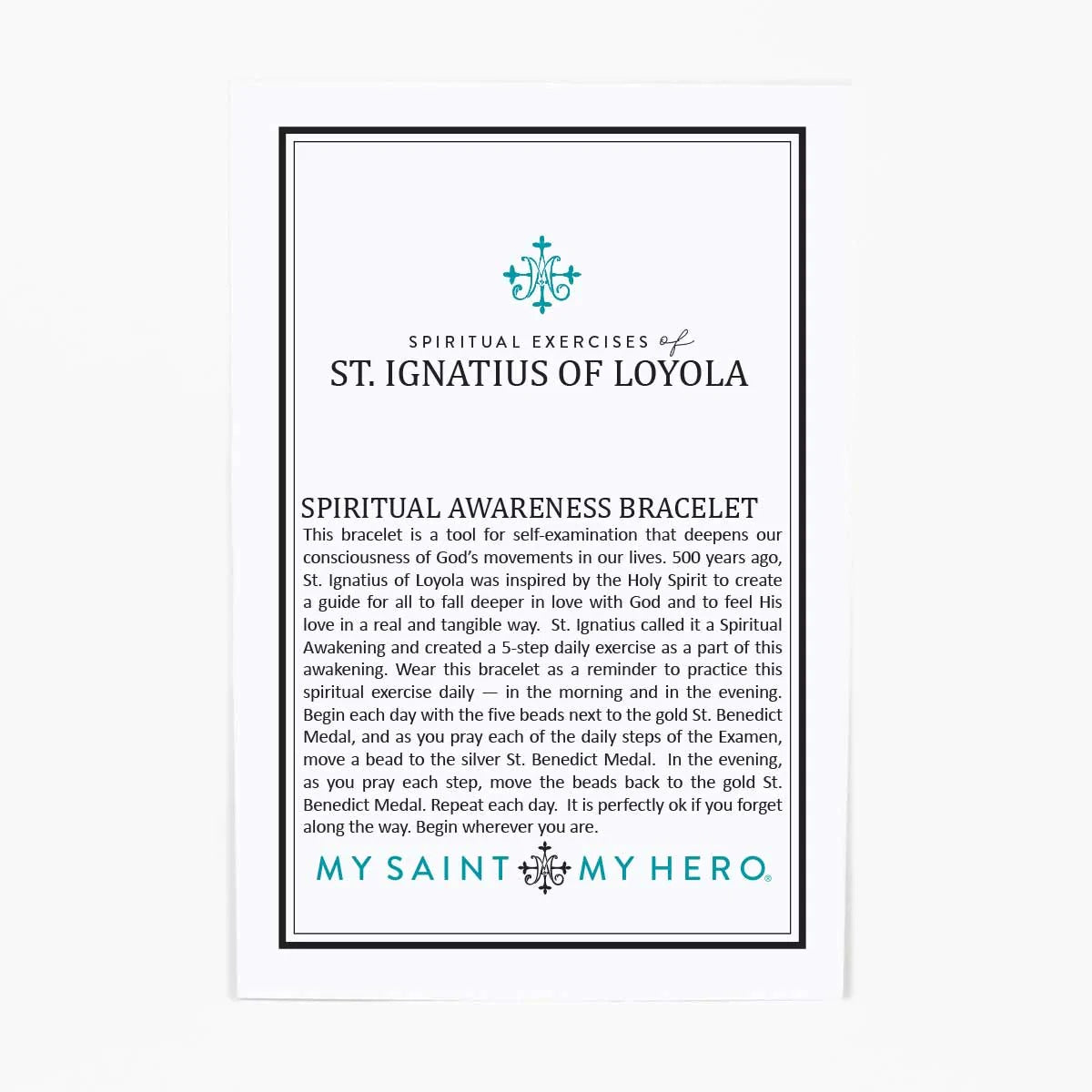 St. Ignatius Spiritual Awareness Corded Bracelet