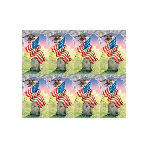 USA Patriotic Veteran Series Personalized Prayer Card (Priced Per Card)