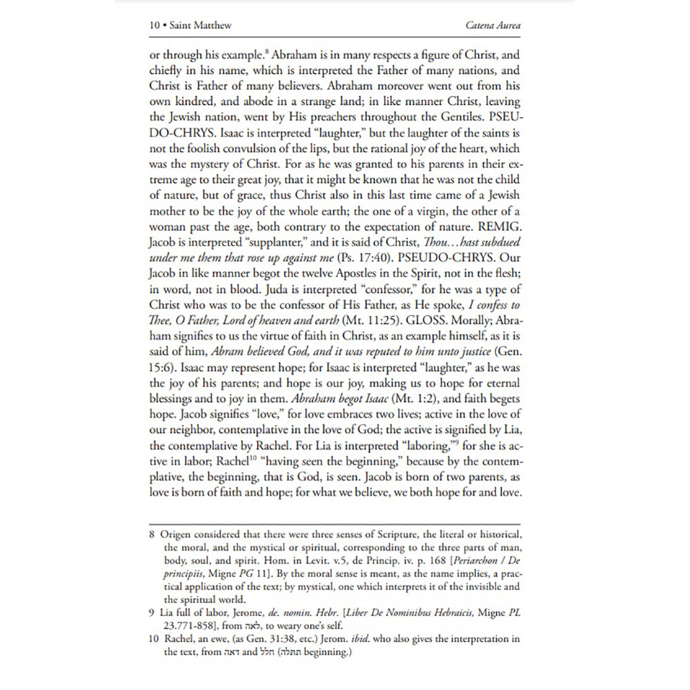 Catena Aurea: Commentary on the Four Gospels - Catholic Edition (3 Vol Set)