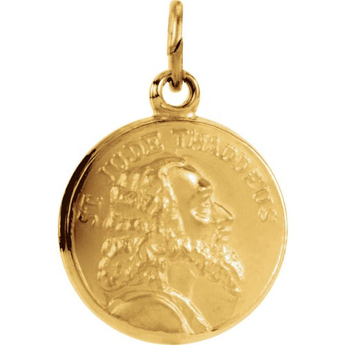 14kt Yellow 12mm St. Jude Thaddeus Medal