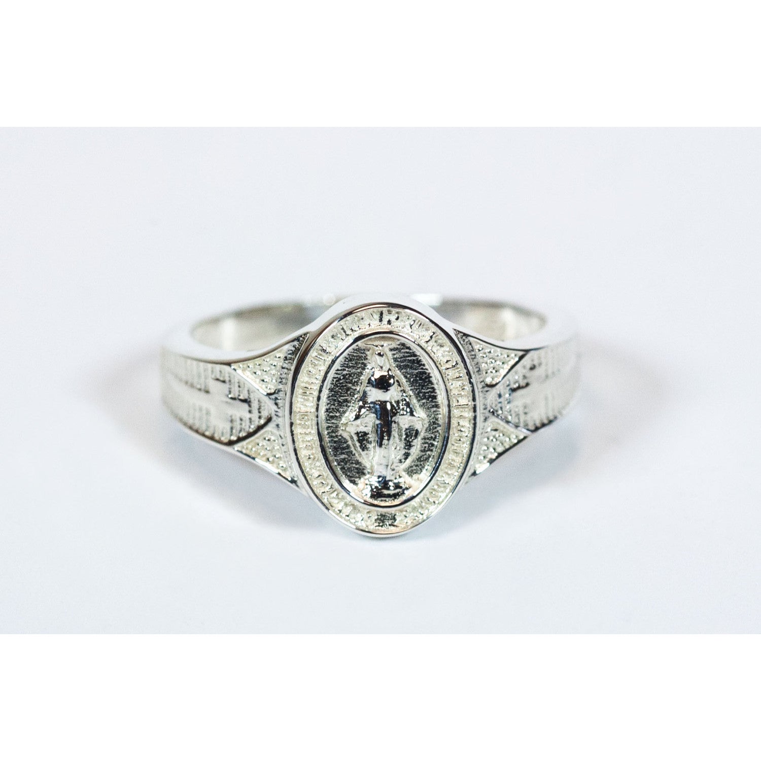 Sterling Miraculous Medal Ring
