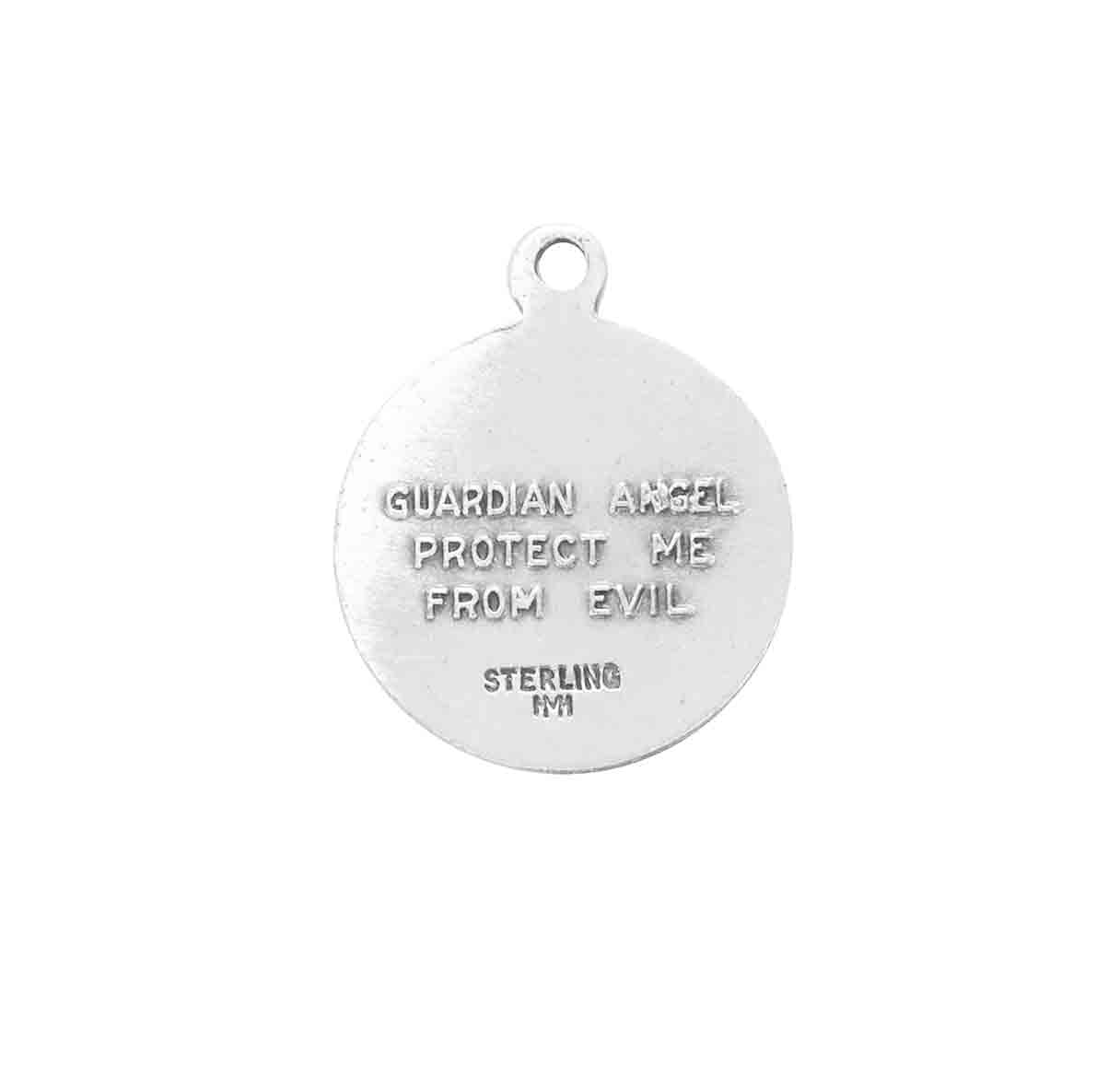 Guardian Angel Petite Sterling Silver Necklace