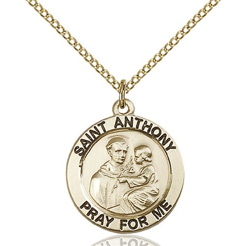 14kt Gold Filled St. Anthony of Padua Pendant