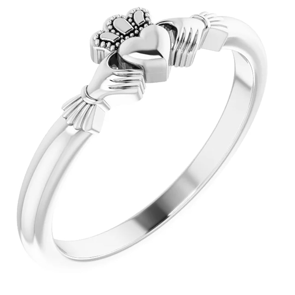 Sterling Silver Claddagh Ring - Multiple Sizes