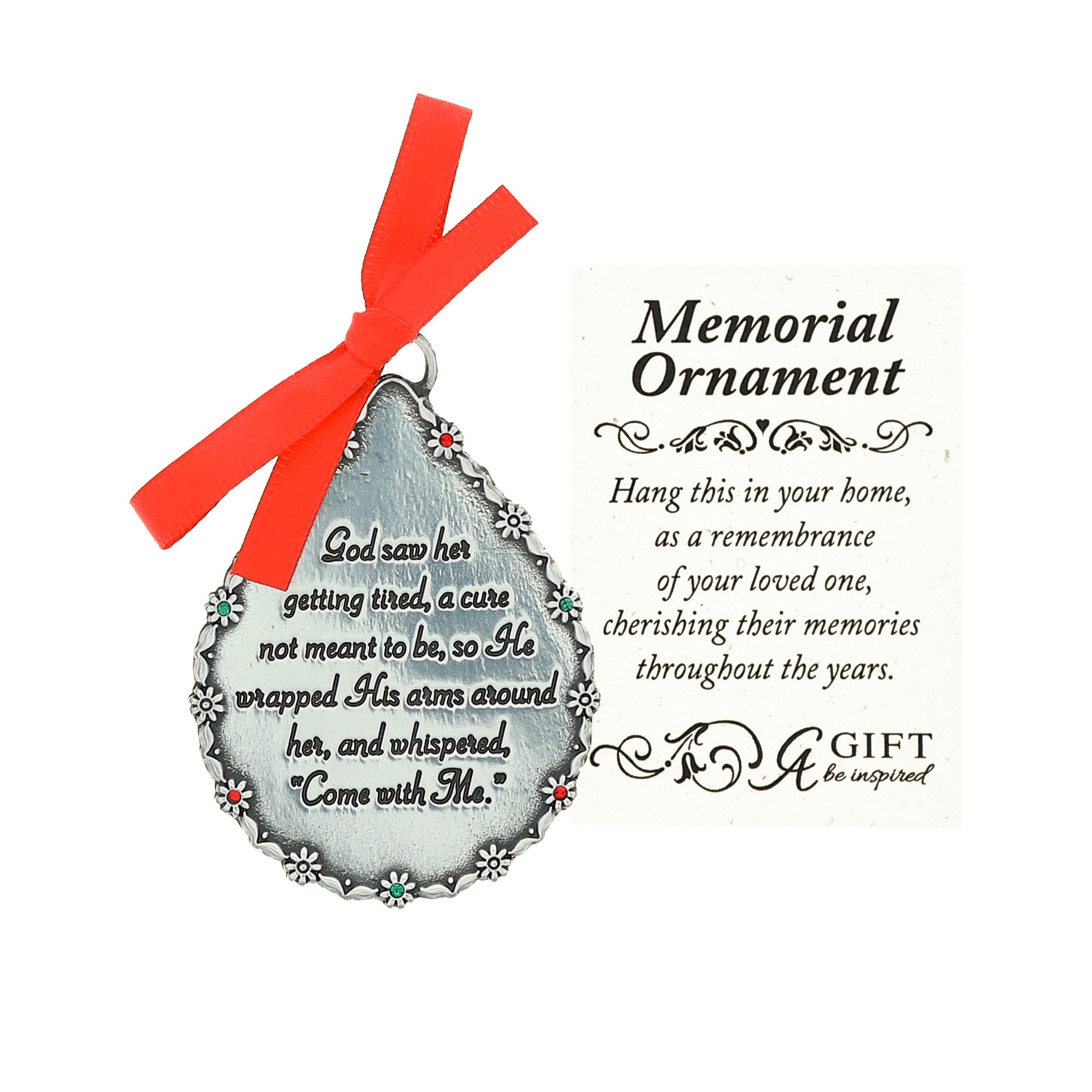 God Saw Her Memorial Ornament