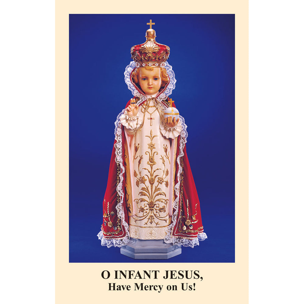 Novena to the Infant Jesus of Prague Prayercard (Pack of 100)
